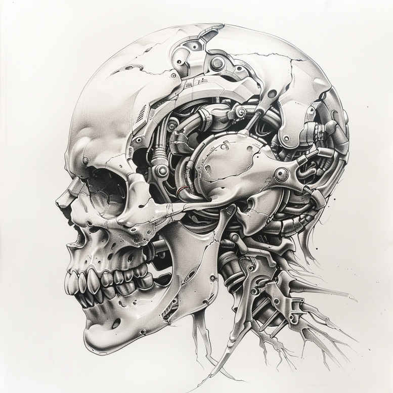 protection-symbol-skull-tattoo – tattoo design ideas free ai generated – hellish – for-wrist – Gallery: skulls-inkby-ai