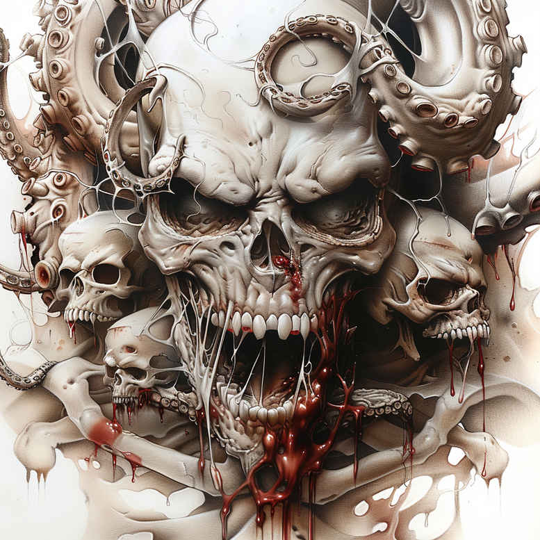 shadow-and-light-skull-tattoo – tattoo design ideas free ai generated – creepy – for-ribs – Gallery: skulls-inkby-ai