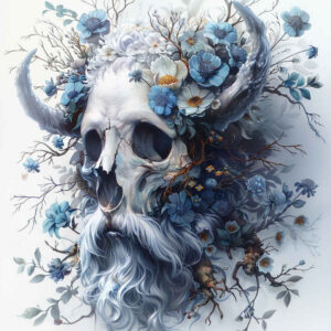 shadow-skull-tattoo – tattoo design ideas free ai generated – dripping – for-forearm – Gallery: skulls-inkby-ai