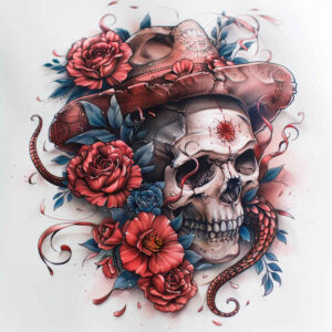spiritual-skull-tattoo – tattoo design ideas free ai generated – ominous – for-fingers – Gallery: skulls-inkby-ai