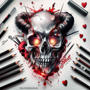 spiritual-skull-tattoo – tattoo design ideas free ai generated – twisted – for-ribs – Gallery: skulls-inkby-ai