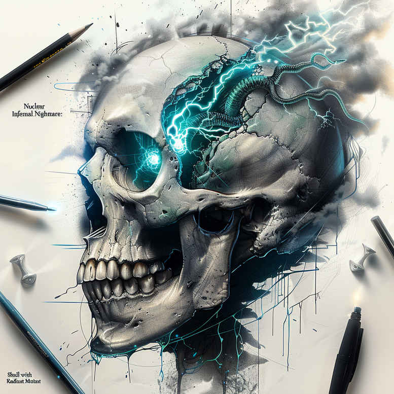 surreal-effect-skull-tattoo-for-men – tattoo design ideas free ai generated – disturbing – for-back – Gallery: skulls-inkby-ai