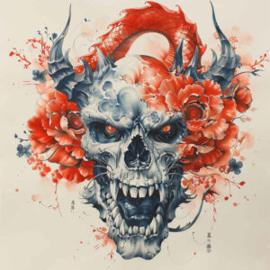 surreal-effect-skull-tattoo-for-men – tattoo design ideas free ai generated – hidden – for-wrist-side – Gallery: skulls-inkby-ai