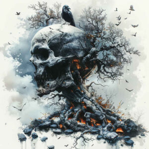 symbolic-skull-tattoo – tattoo design ideas free ai generated – demonic – for-triceps – Gallery: skulls-inkby-ai