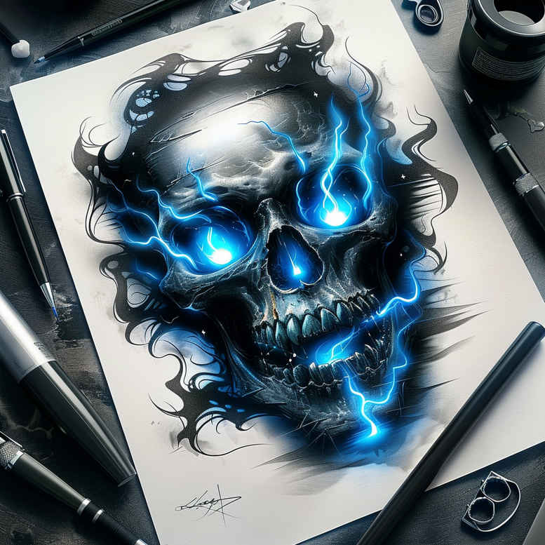 skulls tattoo design ideas classic motifs afterlife marker for shin