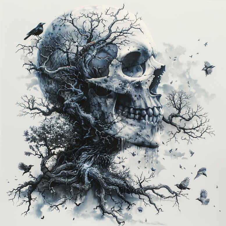 skulls tattoo design ideas razor-sharp afterlife marker meaning determination