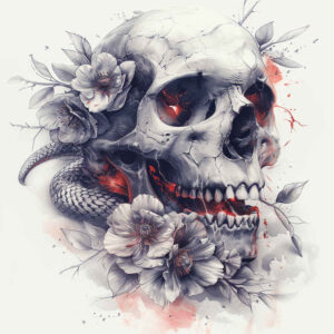 skulls tattoo design ideas Surrealism psychic energy anatomy for stomach