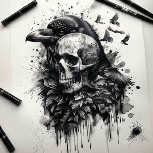 skulls tattoo design ideas elaborate bone detailing for lower back