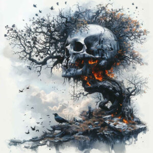 skulls tattoo design ideas modern twist dark beauty for back of neck