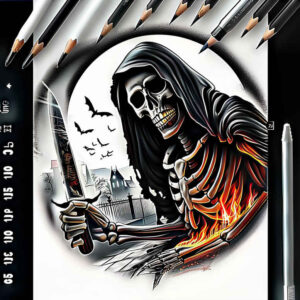 skulls tattoo design ideas Realism reflective light dark beauty for chest