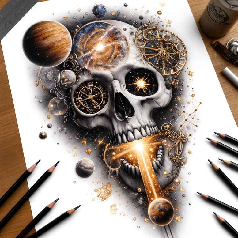 skulls tattoo design ideas depth perception dark beauty for side