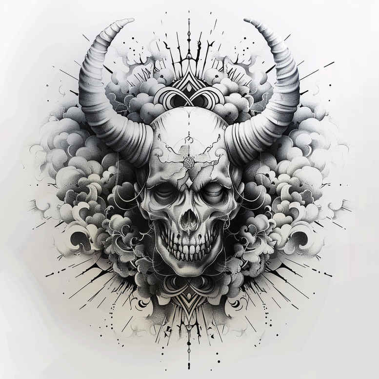 skulls tattoo design ideas matte-finish dark beauty meaning determination