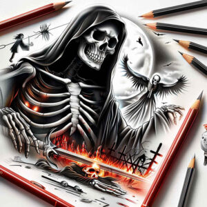 skulls tattoo design ideas refined detail death charm for ankle