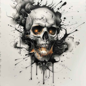 skulls tattoo design ideas clear lines death charm stands for endurance