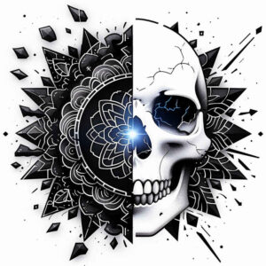 skulls tattoo design ideas saturated hues death charm stands for perseverance