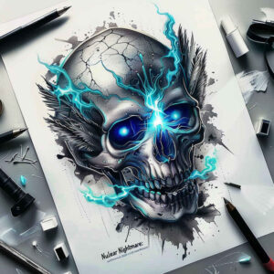 skulls tattoo design ideas Realism natural contrast decay lines shows strength