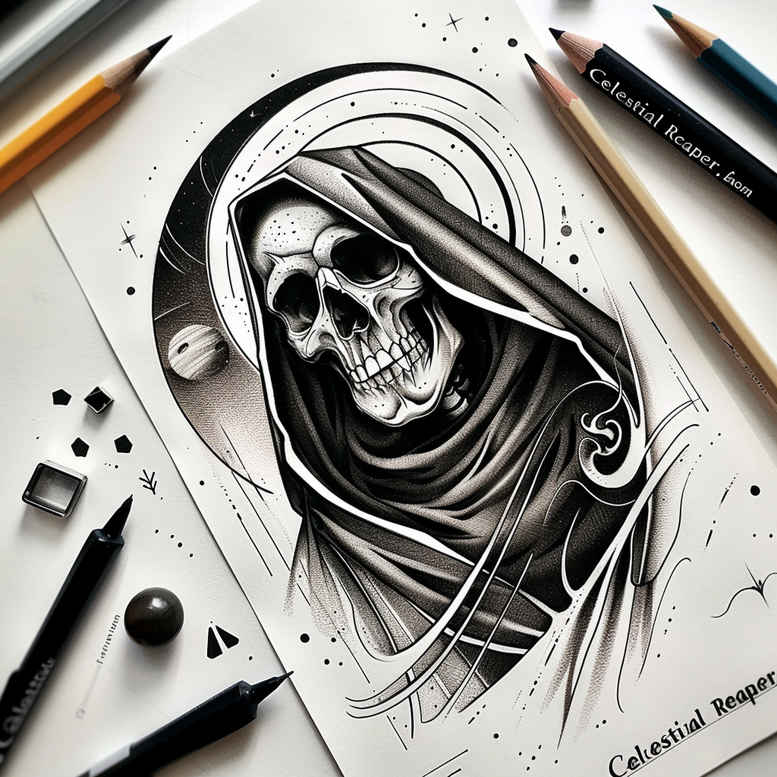 skulls tattoo design ideas deep blacks decay pattern for upper back