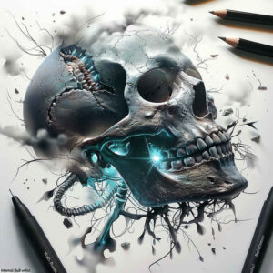 skulls tattoo design ideas Surrealism fantasy-inspired decay represents resilience