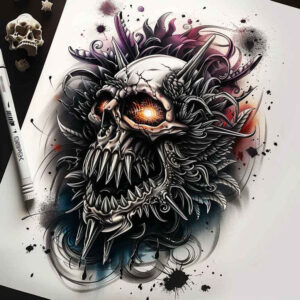 skulls tattoo design ideas realistic contrast decay represents resilience