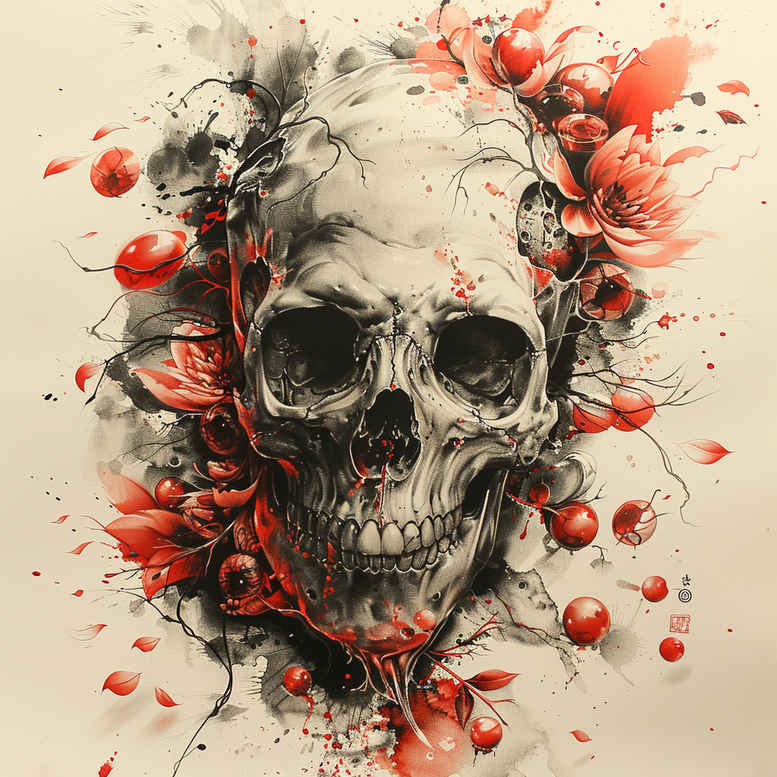 skulls tattoo design ideas Surrealism unreal edgy realism for lower arm