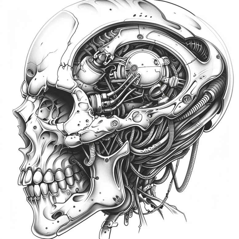 skulls tattoo design ideas Realism textured skin edgy realism for upper back