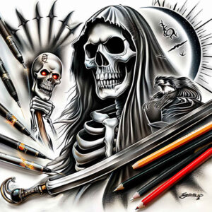 skulls tattoo design ideas natural blush edgy realism symbolising courage