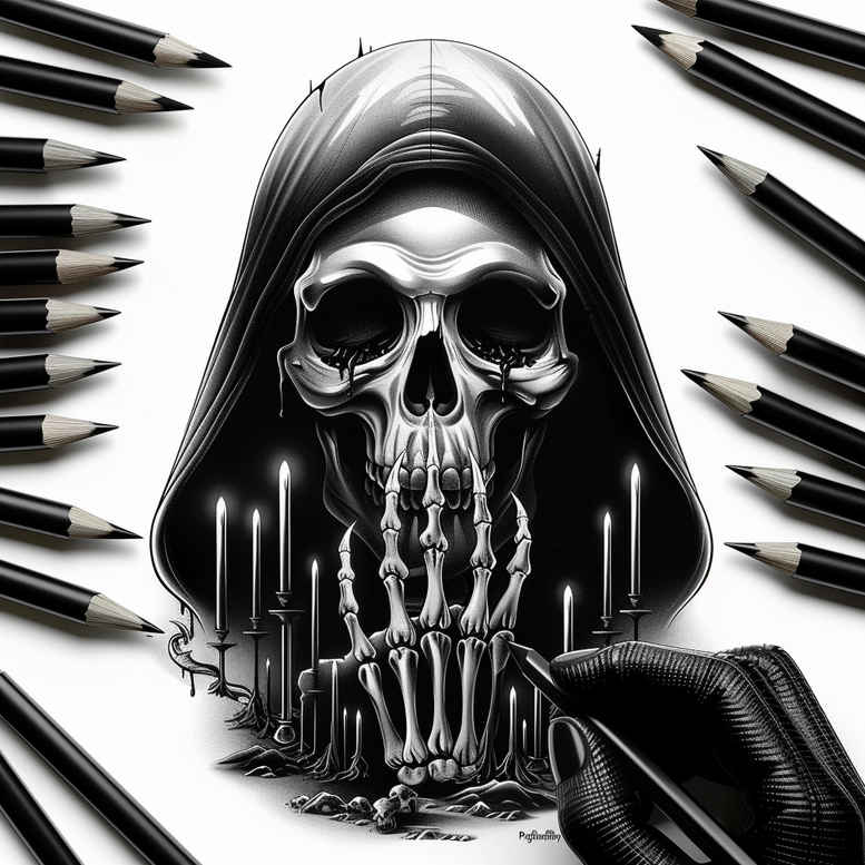 skulls tattoo design ideas Realism soft contrast gothic symbol of strength