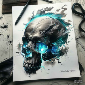 skulls tattoo design ideas contoured forms hollow stare for behind ear