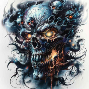 skulls tattoo design ideas color saturation inner structure embodying determination