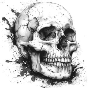 skulls tattoo design ideas Surrealism esoteric life reminder for forearm