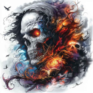 skulls tattoo design ideas contrasting colors life reminder for wrist