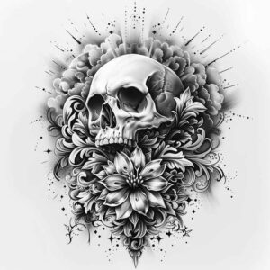 skulls tattoo design ideas ambiguous space life reminder symbolising determination