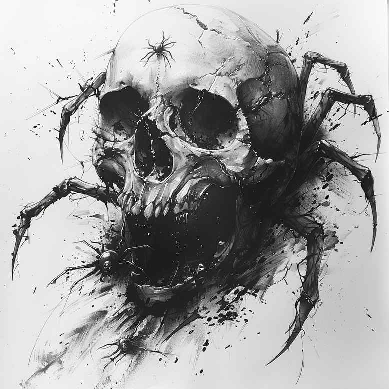 skulls tattoo design ideas Realim light and shadow play macabre for toe