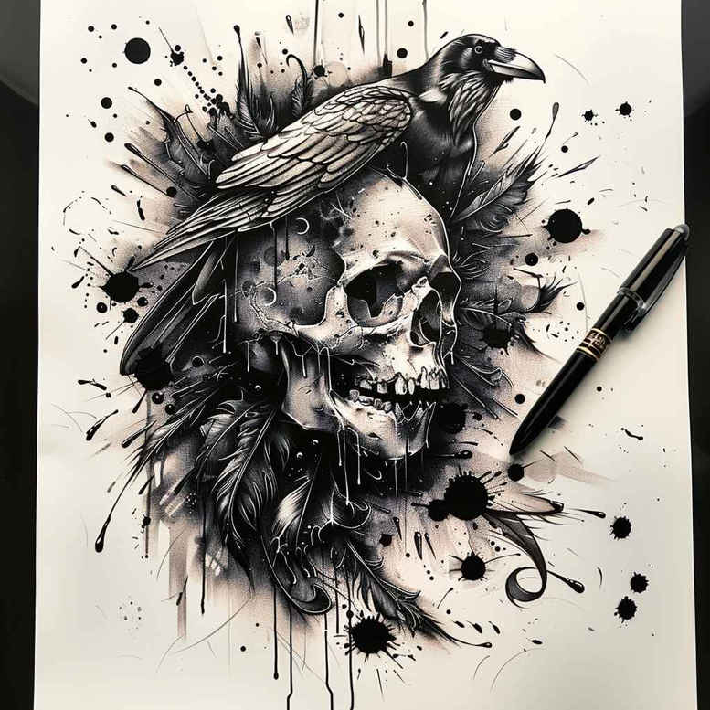 skulls tattoo design ideas phantasmagoric macabre represents endurance