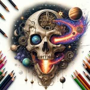skulls tattoo design ideas Realism deep shadows mortality symbol of determination