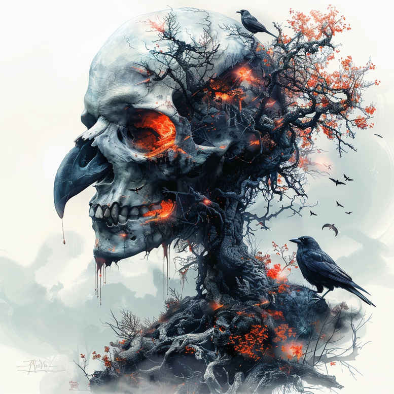 skulls tattoo design ideas real-life shading mystical death meaning courage