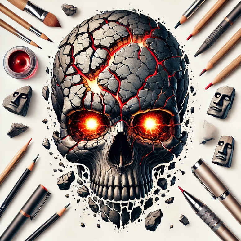 skulls tattoo design ideas clean lines silent watcher embodying courage