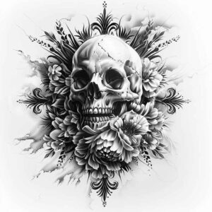 skulls tattoo design ideas Realism natural look silent watcher endurance and power