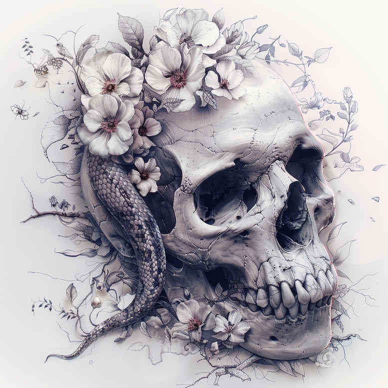 skulls tattoo design ideas layered fill silent watcher for full back