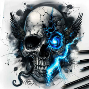 skulls tattoo design ideas vivid silent watcher symbol of courage