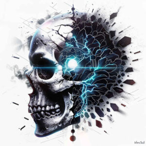 skulls tattoo design ideas Realism digital realism skull shading for back of neck