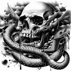 skulls tattoo design ideas luminous skull shading represents endurance
