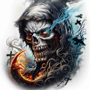 skulls tattoo design ideas Realism textured skin spiritual end embodying strength