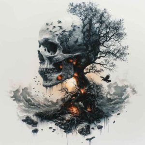 skulls tattoo design ideas artistic contrast tattoo classic for lower arm
