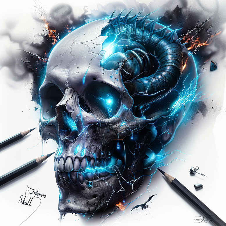 skulls tattoo design ideas Realim light and shadow play timeless skull stands for courage