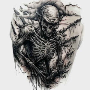 skulls tattoo design ideas Realism contrast play vanitas for arm