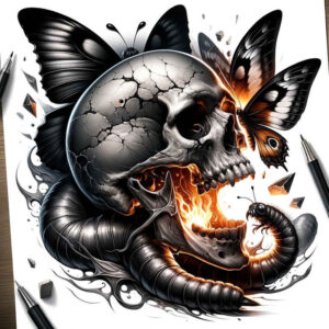 skulls tattoo design ideas soft shadows vanitas stands for resilience