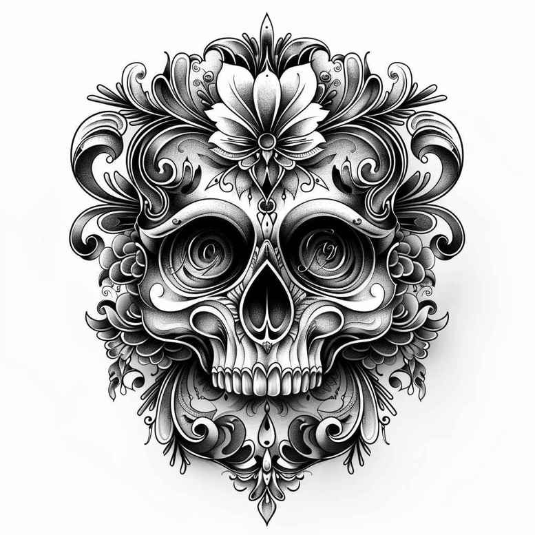 skulls tattoo design ideas Realism subtle gradients vanitas symbol of perseverance