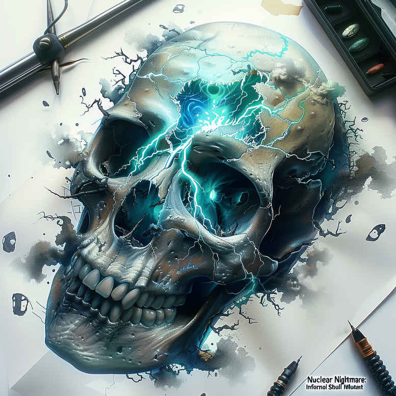 tribal-skull-tattoo – tattoo design ideas free ai generated – abyss – for-neck – Gallery: skulls-inkby-ai