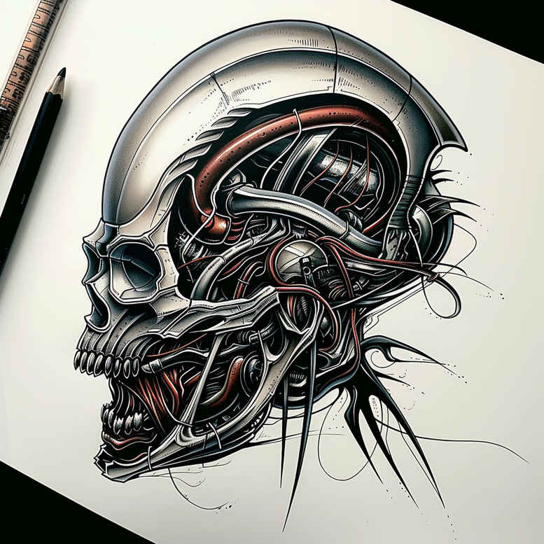 tribal-skull-tattoo – tattoo design ideas free ai generated – odd – for-ribs – Gallery: skulls-inkby-ai
